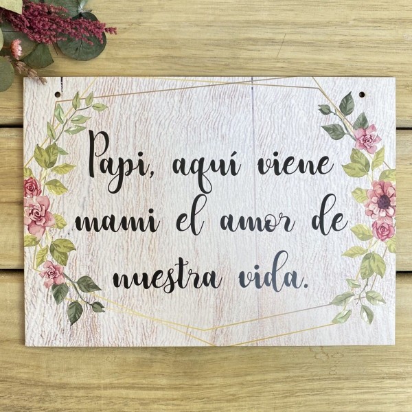 Cartel Personalizado boda