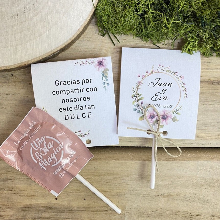 Piruleta agradecimiento Romántica