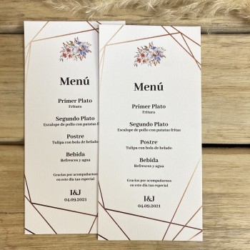 Minuta de boda Venezia