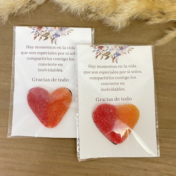 Tarjeta de agradecimiento corazón Venezia