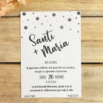 Invitación de boda Kameri