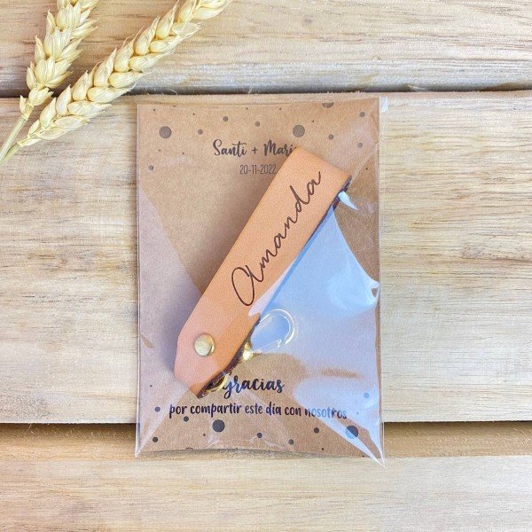 Tarjeta detalle boda Kameri kraft