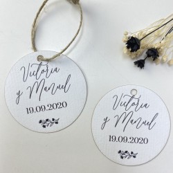 Etiqueta de boda Minimal 2