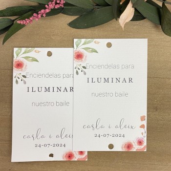 Bengala de boda Peach