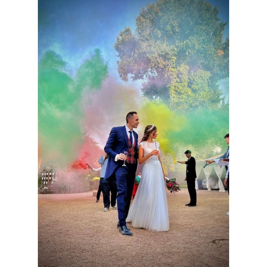 Tendencia bodas 2019: Bengalas de humo de colores