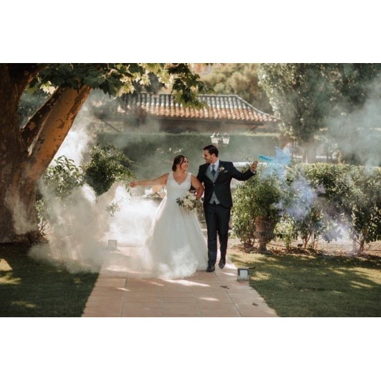 Bengala de humo de colores para boda
