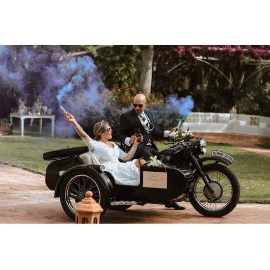 Bengala de humo de colores para boda
