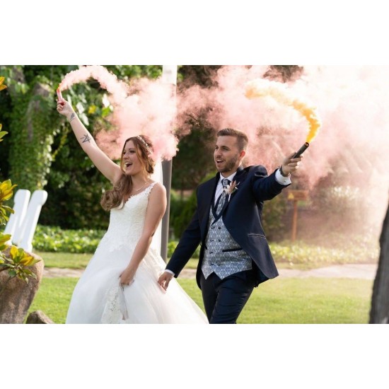 Bengala de humo de colores para boda