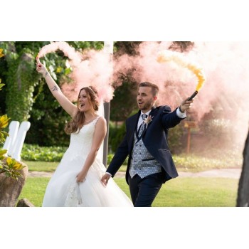 Bengala de humo de colores para boda