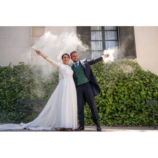 Bengala de humo de colores para boda