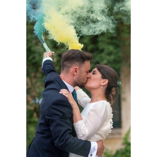 Bengala de humo de colores para boda