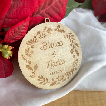 Adorno navidad pareja