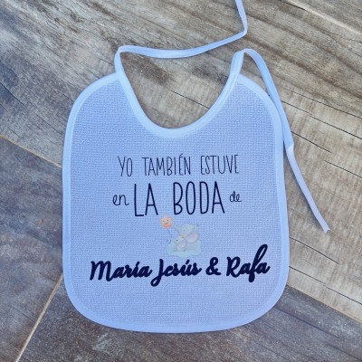 Babero de boda