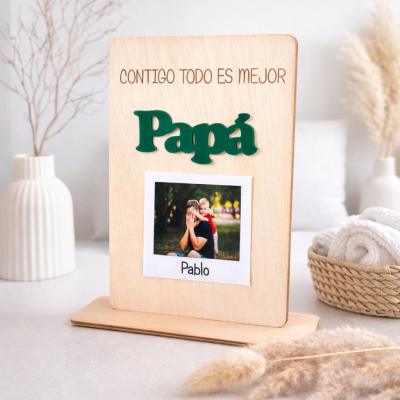 Placa polaroid papá/abuelo