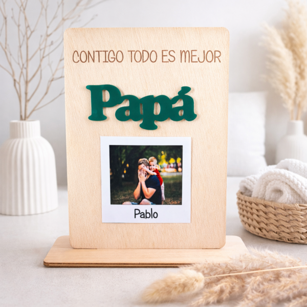 Placa polaroid papá/abuelo