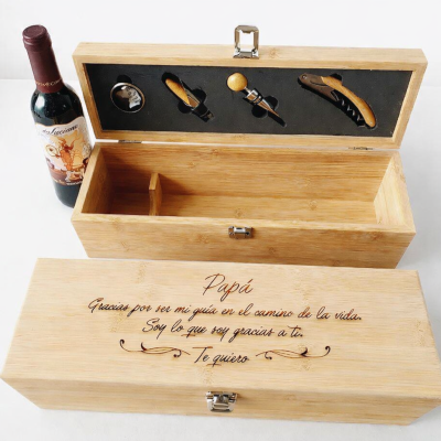 Caja vino papá