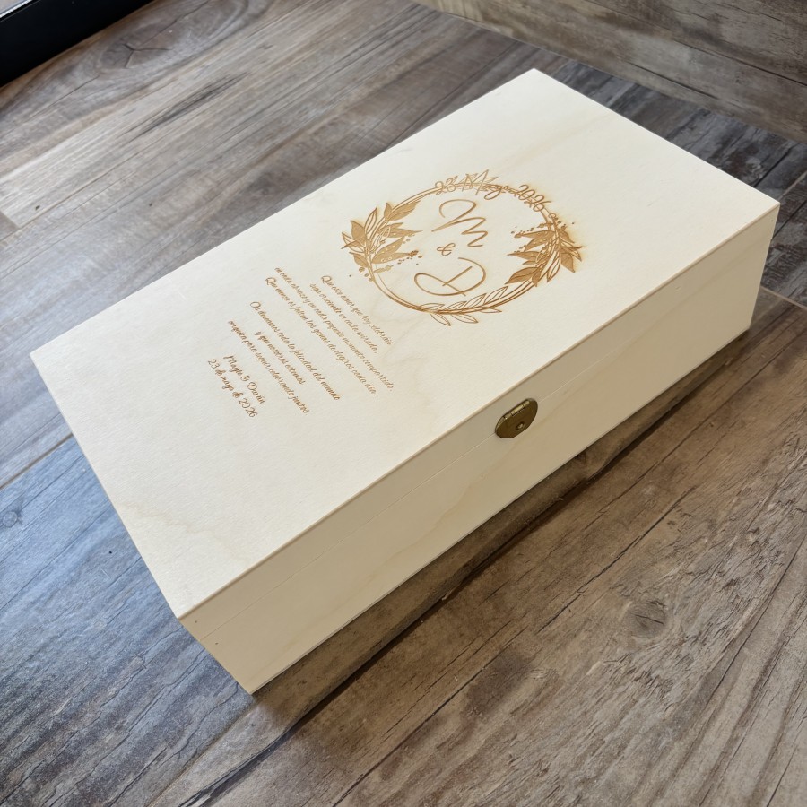 Caja doble copas/vino