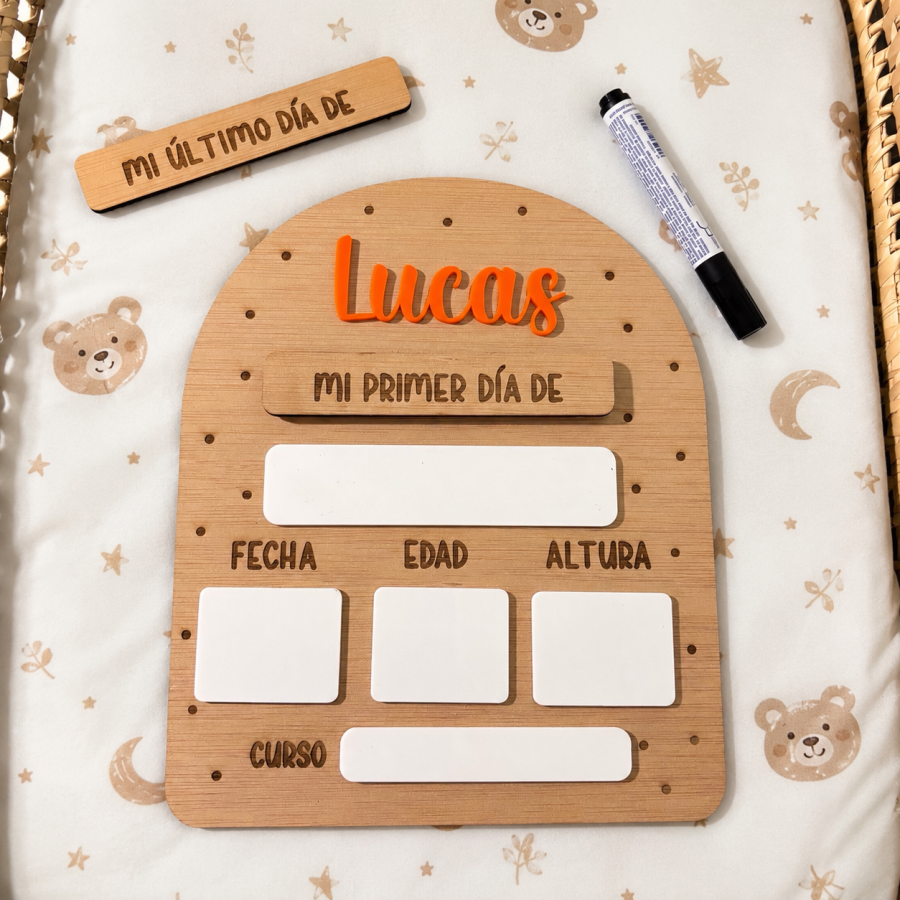 Placa primer y ultimo día