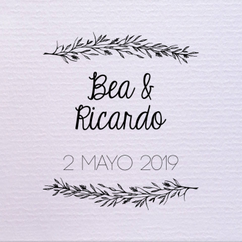 Sello de boda Lavanda