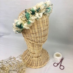 Corona flores preservadas 2