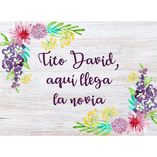 Cartel Personalizado boda