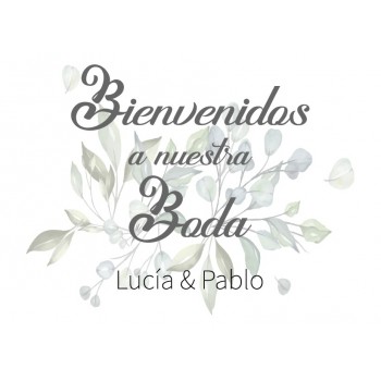 Cartel Personalizado Boda