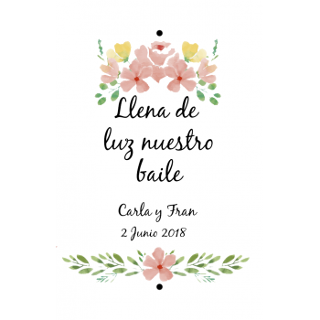 Bengalas de boda modelo Benisa