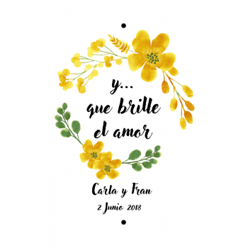 Bengalas de boda modelo Benidorm