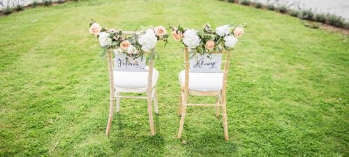 sillas para novios ceremonia